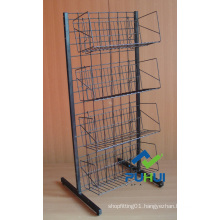 Metal Wire Floor Retail Display Stand (pH12-385)